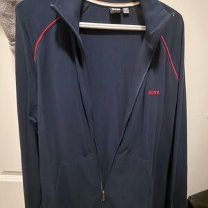 Boss Dark Blue Jacket with Red Details